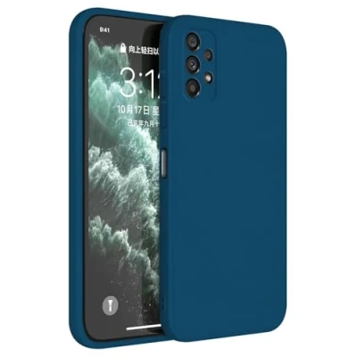 Abbildung von Topme Handyhülle Hülle Fur Samsung Galaxy A33 5G 6.4&quot; Case Schutzhülle, Hautschutz Aus TPU Silikonhülle Saphirblau