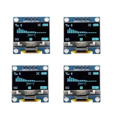 Abbildung von 4PCS 0,96 Zoll OLED Display ，Blauen Zeichen ，I2C 128 x 64 Pixel I2C Modul,kompatibel mit Arduino Raspberry Pi