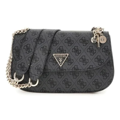 Abbildung von Guess ECO Erica FLAP Handtasche, Damen, Größe: One Size, Coal