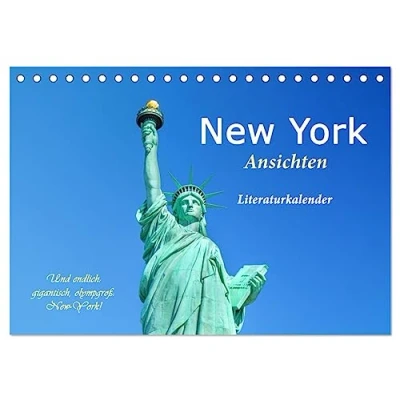 Abbildung von New York Ansichten Literaturkalender (Tischkalender 2025 DIN A5 quer), CALVENDO Monatskalender