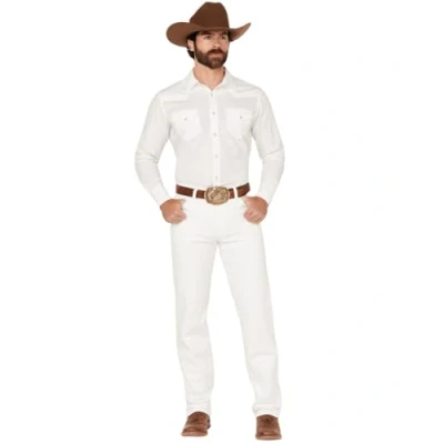 Abbildung von Wrangler Men’s 13MWZ Cowboy Cut Original Fit Jean, White, 32W x 32L