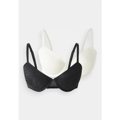 Abbildung von Dorina Emersyn Light Padded 2 PACK Bügel BH, Damen, Größe: 70D, Black/ivory
