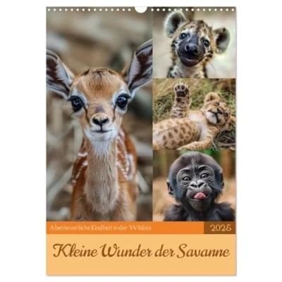 Abbildung von Kleine Wunder der Savanne (Wandkalender 2025 DIN A3 hoch), CALVENDO Monatskalender