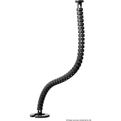Abbildung von Oskar Lehmann Kabelführung rund Kaba 35, Länge: 1240 mm, Kabelschlauch, Made in Germany schwarz