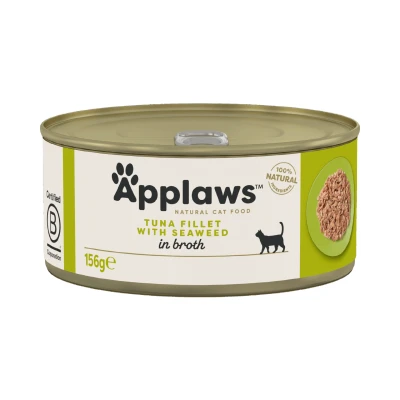 Abbildung von 156 g Applaws Katzennassfutter Thunfischfilet und Algen