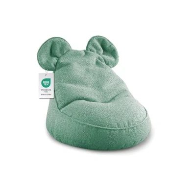 Abbildung von Gutekissen® Kinder Sitzsack „Miki“ mit Ohren Bequem, Montessori Sitzkissen für Kinderzimmer (Grün,68/68/50 Ohren)
