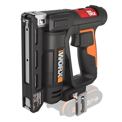 Abbildung von Worx Akku Tacker WX843.9 NailForce, für Nägel bis 15mm &amp; Tackerklammer 14mm, ohne und Ladegerät