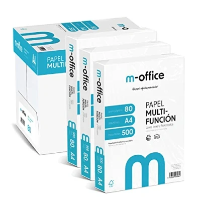 Abbildung von HYBRITE Mehrzweckpapier A4 für Drucker 80 g (4000 Blatt 8 Packungen)