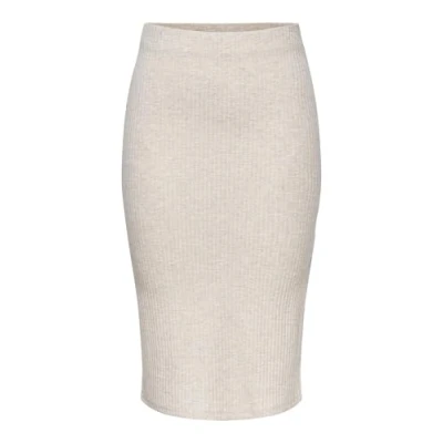 Abbildung von ONLY Onlnella SLIT Skirt Bleistiftrock Pumice stone, Damen, Größe: Small, stone