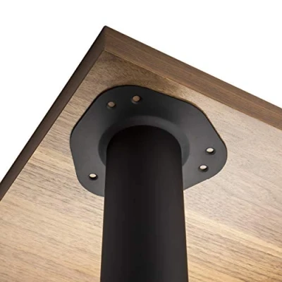 Abbildung von SO TECH® Tischbein Ø 60 mm, belastbar bis 75 kg pro Stück, höhenverstellbar, Höhe 71 cm, Stahl, schwarz, 4x