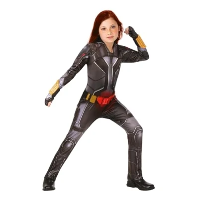 Abbildung von Rubie&#039;s Kostüm Avengers Black Widow für Kinder, Die Superheldin als Overall Kinder