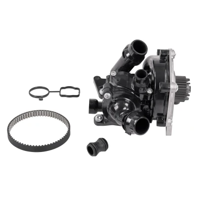 Abbildung von VEMO V15 99 2115 Kühlwasserthermostat 90 mit Dichtung Thermostat, Flansch, Riemen Gehäuse, Kunststoffgehäuse AUDI: A4 B8 Avant