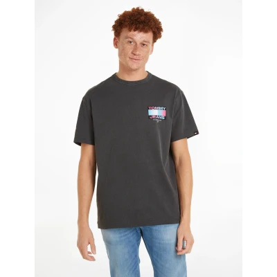 Abbildung von Tommy Jeans Graphic TEE Tshirt print, Herren, Größe: Medium, New charcoal
