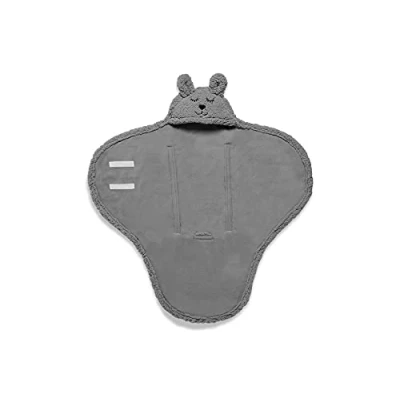 Abbildung von Jollein Bunny Badetuch für Kinder, Größe: One Size, Grey