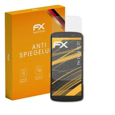 Abbildung von atFoliX Panzerfolie kompatibel mit Zebra TC 27 Schutzfolie, entspiegelnde und stoßdämpfende FX Folie (2X)