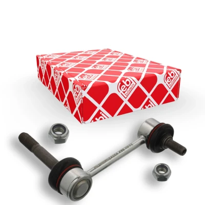 Abbildung von febi BILSTEIN 34664 Koppelstange Vorderachse links, rechts 106,5 M12 x 1,25, M10 1,25 Plus mit selbstsichernder Mutter Stahl