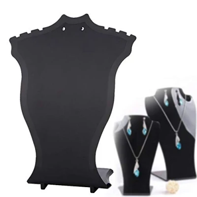 Abbildung von Büste Für Schmuck, Schmuckständer Halsketten Und Ohrringe, Kunststoff, Schwarz