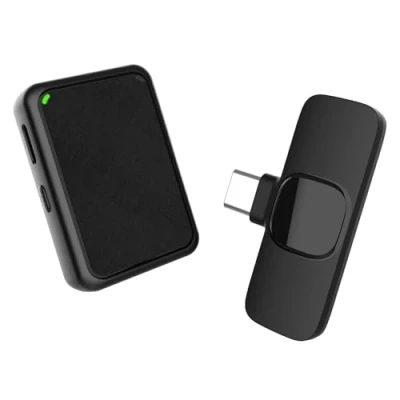 Abbildung von Handy Mikrofon Mini,Gimpro MB1(C) 2.4GHz【Type C】 Plug&amp;Play Ansteckmikrofon mit 1 Druck Stummschaltung 3 Modus Denoise für Vlog Live Streaming Unterricht,Drahtloses Lavalier USB Smartphone
