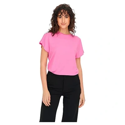 Abbildung von JDY Women&#039;s JDYNELLY S/S O Neck TOP JRS NOOS T Shirt, Fuchsia Pink, L