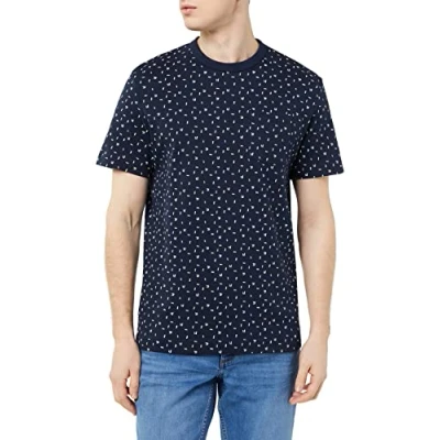 Abbildung von TOM TAILOR Herren T Shirt 1035554, 31314 Navy Geometric Design, XL