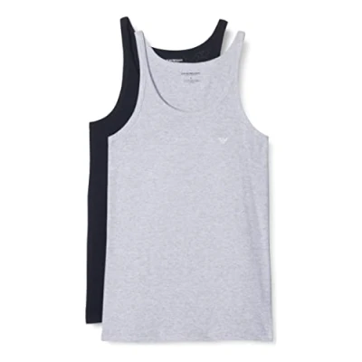 Abbildung von Emporio Armani Achseltop CC722 Pure Cotton (Packung, 2 St., 2er Pack) Herren Tank Top Unterziehshirt mit Trägern aus reiner Baumwolle