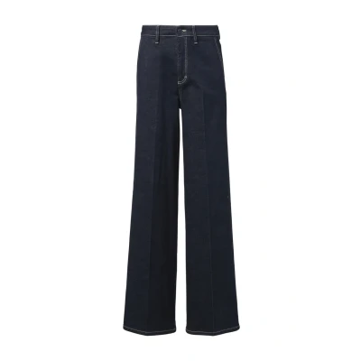 Abbildung von comma casual identity MIT WIDE LEG Flared Jeans, Damen, Größe: 40, Navy