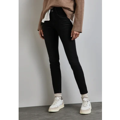 Abbildung von Street One Jeans Slim Fit, Damen, Größe: 33x30, Schwarz