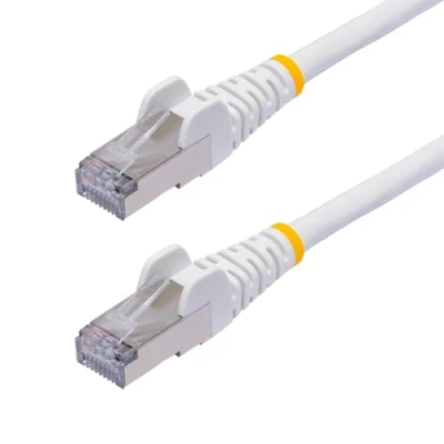 Abbildung von StarTech.com 12 m Weißes CAT8 Netzwerkkabel, Snagless RJ45 Patchkabel, 25G/40G LAN Kabel, 2000MHz, 100W PoE++, S/FTP, LSZH