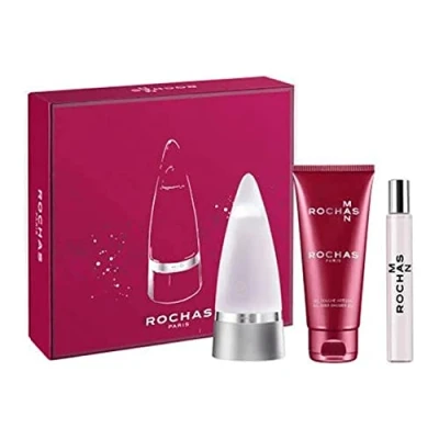 Abbildung von Rochas Man Eau De Toilette Spray 100ml Set 3 Artikel 0,22 l