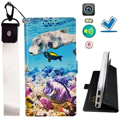Abbildung von HYJPT Hülle für Sony Xperia Z1 Honami C6906 C6902 C6903 C6943 L39h Flip PU Leder + Silikon Cover Case Fest YU