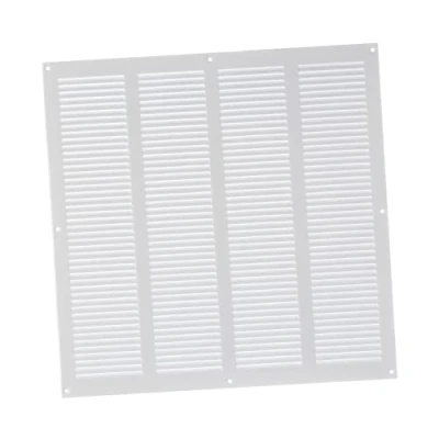 Abbildung von 400x400mm Lüftungsgitter Weiß Abluftgitter mit Insektenschutz Abluft Zuluft Metall Gitter