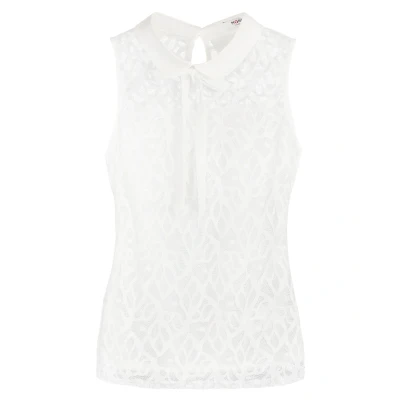 Abbildung von Morgan DINCO.P/BLANC Bluse, Damen, Größe: Large, Blanc