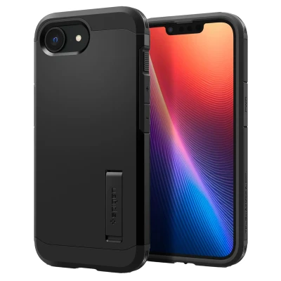 Abbildung von Spigen für iPhone 16e Hülle Tough Armor (AI) MagFit, Kompatibel mit MagSafe Zubehör Schwarz