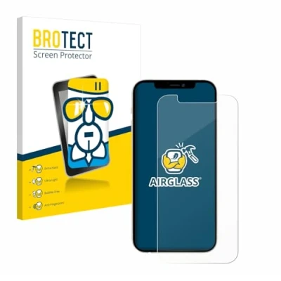 Abbildung von BROTECT Schutzglas für Apple iPhone 12/12 Pro Schutzfolie Panzer Folie Glas [Extrem Kratzfest 9H, Anti Fingerprint, Ultra Transparent]