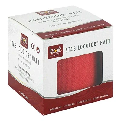 Abbildung von Bort Stabilocolor haft Binde 6cm rot