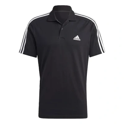 Abbildung von adidas Sportswear Essentails Embroidered Small LOGO Poloshirt, Herren, Größe: Medium, Black white