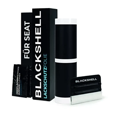Abbildung von Blackshell® Lackschutzfolie passend für Seat Ateca Typ KH7 Bj. 2016 2020 Matt Schwarz passgenaue Einstiegsleistenschutz Folie inkl. Set Folierung