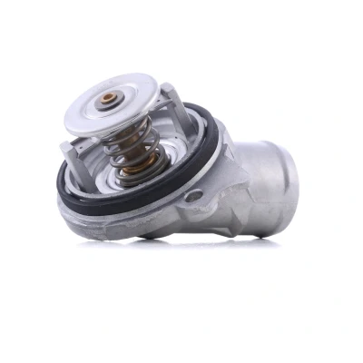 Abbildung von MAHLE ORIGINAL TI 45 87D Kühlwasserthermostat 87 mit Dichtung MERCEDES BENZ: G Klasse SUV, CLK Cabrio, C T modell, CHRYSLER: Crossfire Coupe
