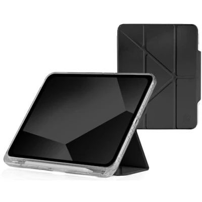 Abbildung von STM Goods OPP Schutzhülle kompatibel mit Apple iPad 10,9&quot; (10. Generation 2022) innovativem Origami Magnetic Cover, schlank, integrierte Pencil Halterung Schwarz