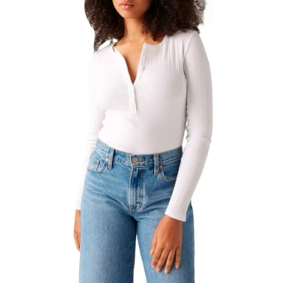 Abbildung von Levi&#039;s DRY Goods Vacationer Langarmshirt, Damen, Größe: XS, White