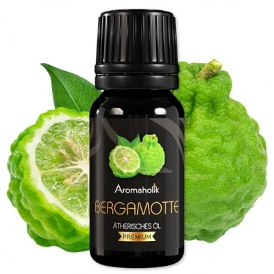 Abbildung von Aromaholik Bergamotteöl BIO 100% naturrein Ätherische Öle für Diffuser &amp; Aroma Zertifiziertes ätherisches Öl aus Indien Bergamot Essential Oils 10ml Sauna Massage