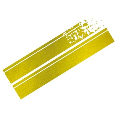 Abbildung von Foliatec 33954 Car Design Stripes 22 x 150 cm, 2 Stück, Gold Chrom Matt