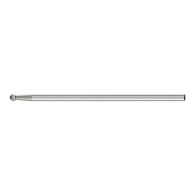 Abbildung von PFERD HM Frässtift mit Langschaft, Kugelform KUD, Zahnung 3 PLUS, ø 3mm, Schaft Länge 75mm, 21211087 für universelle Anwendungen auf den wichtigsten Werkstoffen