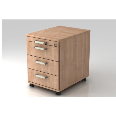 Abbildung von Hammerbacher Rollcontainer AC30 CE Nussbaum