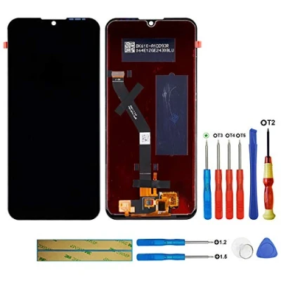 Abbildung von swark LCD Display Kompatibel mit Huawei Y6 2019 / Prime Pro Schwarz (ohne Rahmen) Touchscreen Bildschirm Digitizer Assembly Glas + Tools