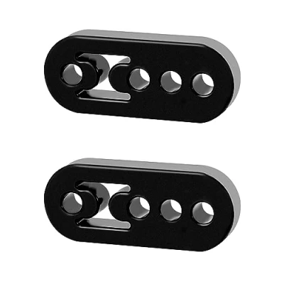 Abbildung von QWORK® 2 Stück Auto Auspuff Aufhänger 4 Loch Universal Gummi Halterung Schalldämpfer für Meisten