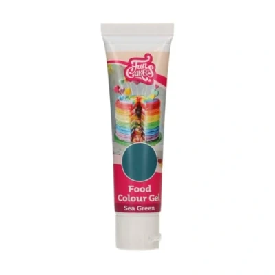 Abbildung von FunCakes Food Colour Gel Meergrün: Hochkonzentrierte Lebensmittelfarbe für Teig, Creme, Fondant, Marzipan. Einfache Dosierung. Einzelne Tropfen, um lebendige Farben zu erzeugen. Halal. 30 g.