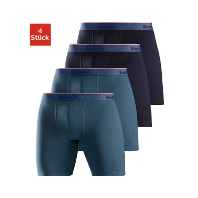 Abbildung von Bench. Langer Boxer, (Packung, 4 St.), mit schmalen Streifen im Logo Webbund