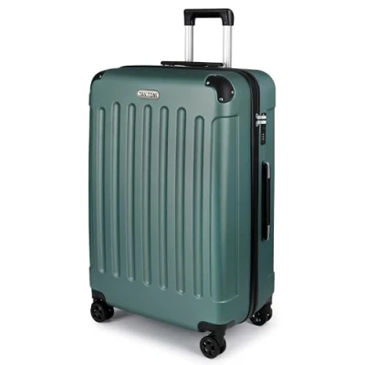 Abbildung von TAN.TOMI Hartschalenkoffer Trolley Koffer mit Rollen, Zahlenschloss, Teleskopgriff, Suitcase für Reisen, Geschäft, Dunkelgrau, 360 Schwenkrollen, Dreistelliges Kombinationsschloss