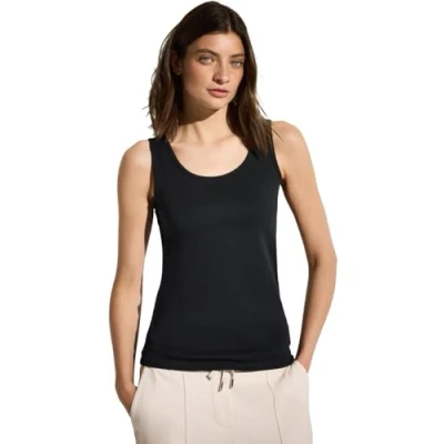 Abbildung von CECIL Damen B322820 Basic Top, Black, XXL